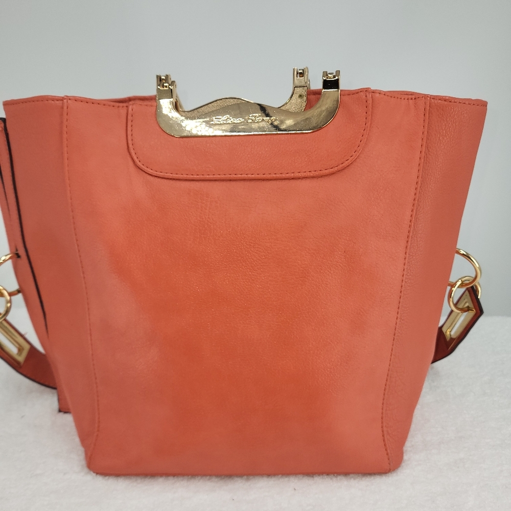 Lisa Fang Orange Shoulder Handbag